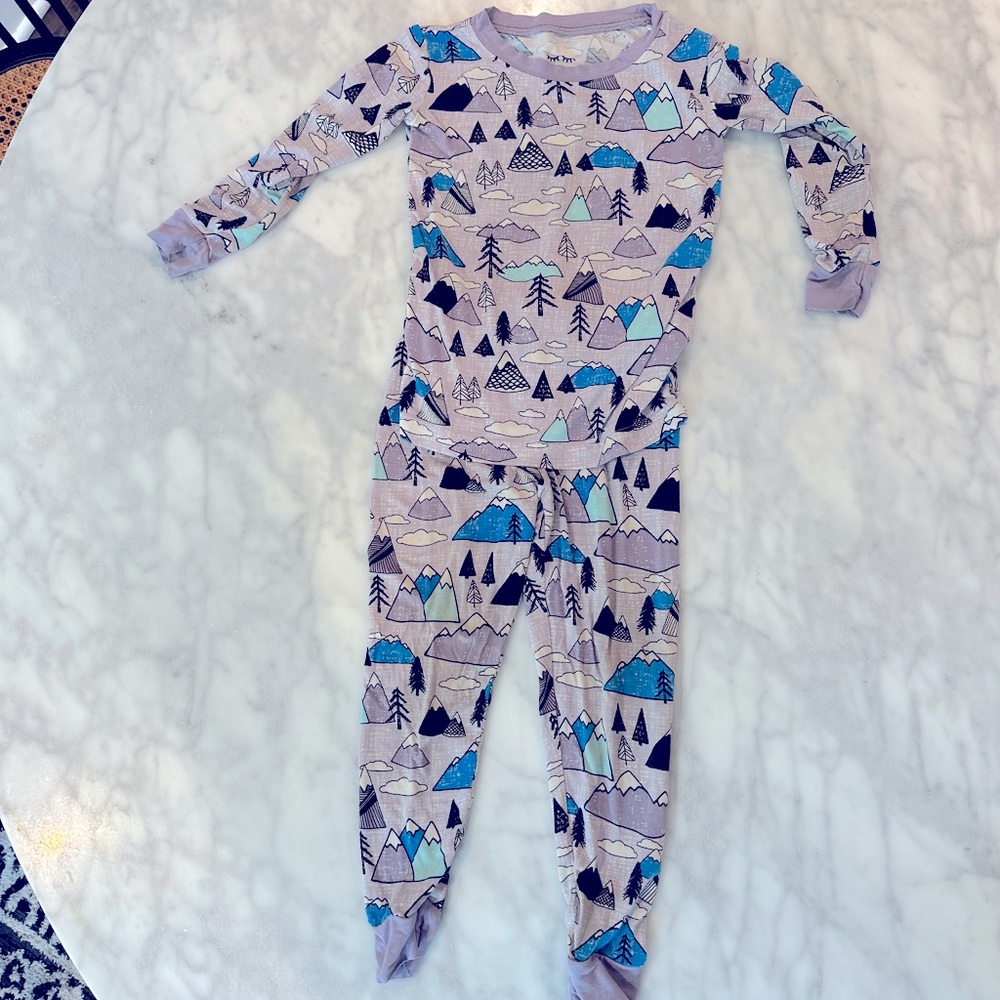 Little Sleepies Mountains 2-Piece Pajama Set Size 2T